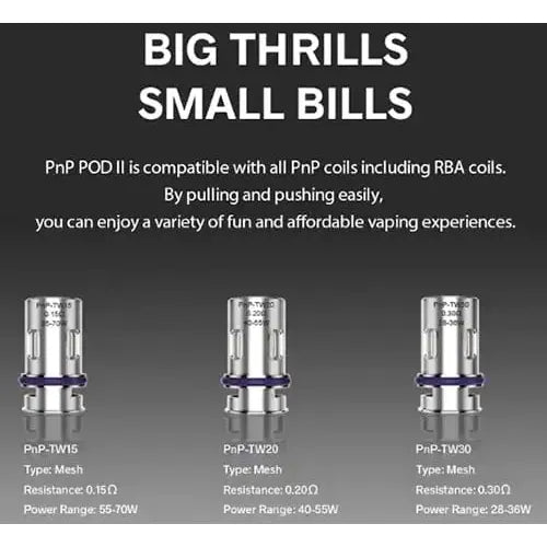 Voopoo PnP TW Coils (Pack of 5)