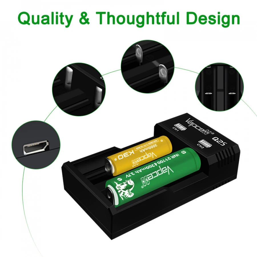 Vapcell Q2S Battery Charger