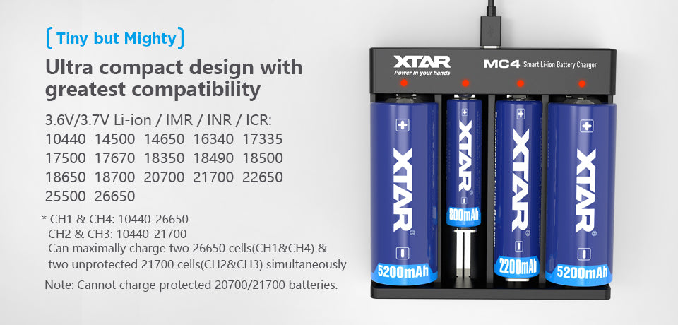 Xtar MC4S Battery Charger