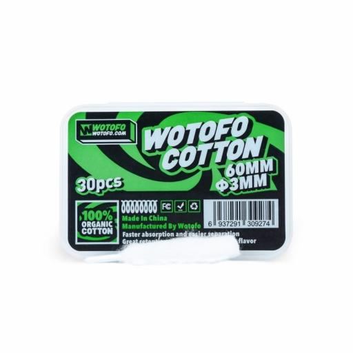 Wotofo Agleted Organic Cotton - Pack of 30