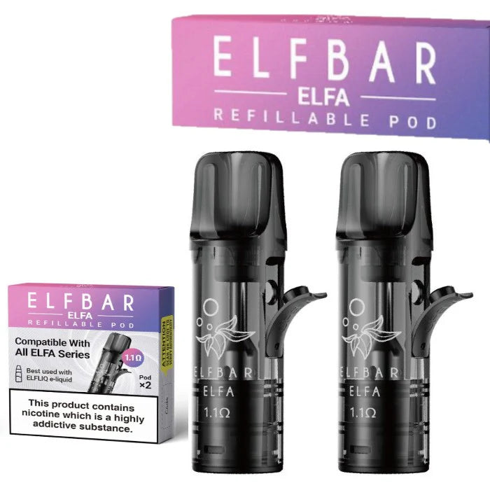 Elfbar ELFA Refillable Empty Pod (Pack of 2)