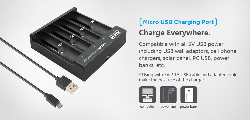 Xtar MC4S Battery Charger